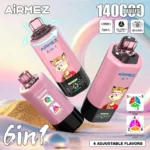 Airmez 140K Puffs 6 u 1 jednokratna vape cigareta – 140000 povlačenja, 45 ml e-tekućine, mesh grijač, 650mAh punjiva baterija s Type‑C punjenjem - Slika 2