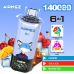 Airmez 140K Puffs 6 u 1 jednokratna vape cigareta – 140000 povlačenja, 45 ml e-tekućine, mesh grijač, 650mAh punjiva baterija s Type‑C punjenjem - Slika 7