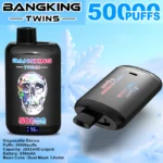 Bang King 50000 Puffs 50k Twins – Dvostruki Okus Jednokratna E-Cigareta s Masivnim Kapacitetom - Slika 6