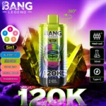 Bang Legend 120000 Puffs Vape – 120K Jednokratni Vape s 75ml E-tekućine | 5 Okusa | OEM & ODM Podrška - Slika 10