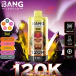 Bang Legend 120000 Puffs Vape – 120K Jednokratni Vape s 75ml E-tekućine | 5 Okusa | OEM & ODM Podrška - Slika 7