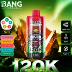 Bang Legend 120000 Puffs Vape – 120K Jednokratni Vape s 75ml E-tekućine | 5 Okusa | OEM & ODM Podrška - Slika 2