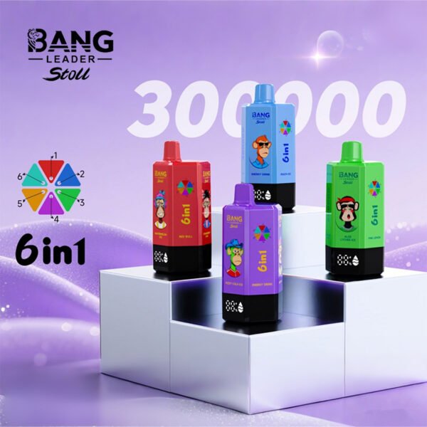 Bang Leader Stoll 300K – 6 in 1 Flavors Disposable Vape | 300,000 Puffs