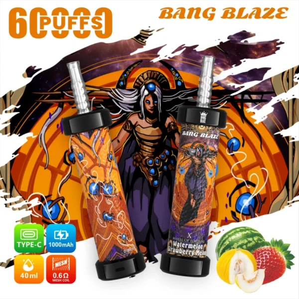 Bang Blaze 60K Puffs Shisha – 60000 Puffova Jednokratni Vape s Mesh Tehnologijom