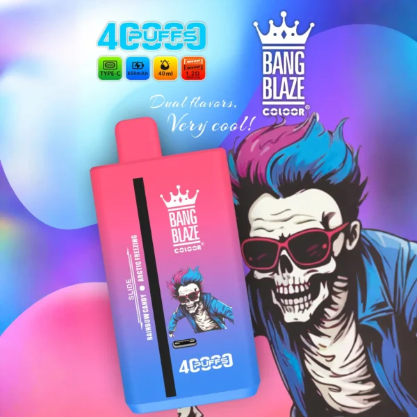 Bang Blaze 40k Puffs Dvostruki Okus - Visokoučinkovita jednokratna e-cigareta | 12 okusa | Dugotražna baterija | 40.000 povučenih dimova
