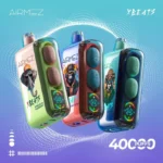 Airmez Xbeats 40K – 40000 Puffs Smart Screen Disposable Vape s Bluetooth Slušalicama