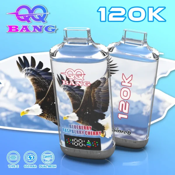 QQ Bang 120000 – punjivi vape s LED zaslonom