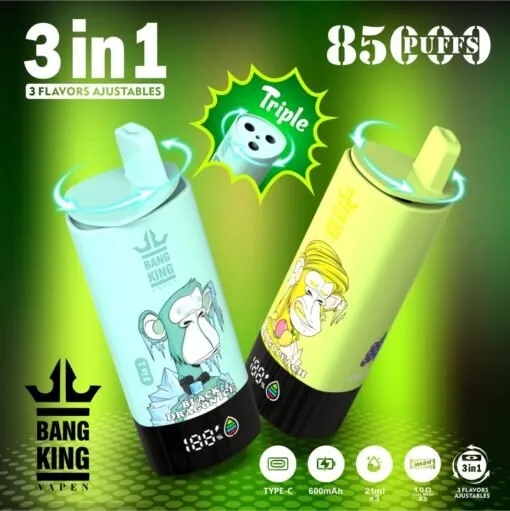Bang King Triple 85000 – 3-u-1 vape s tri okusa