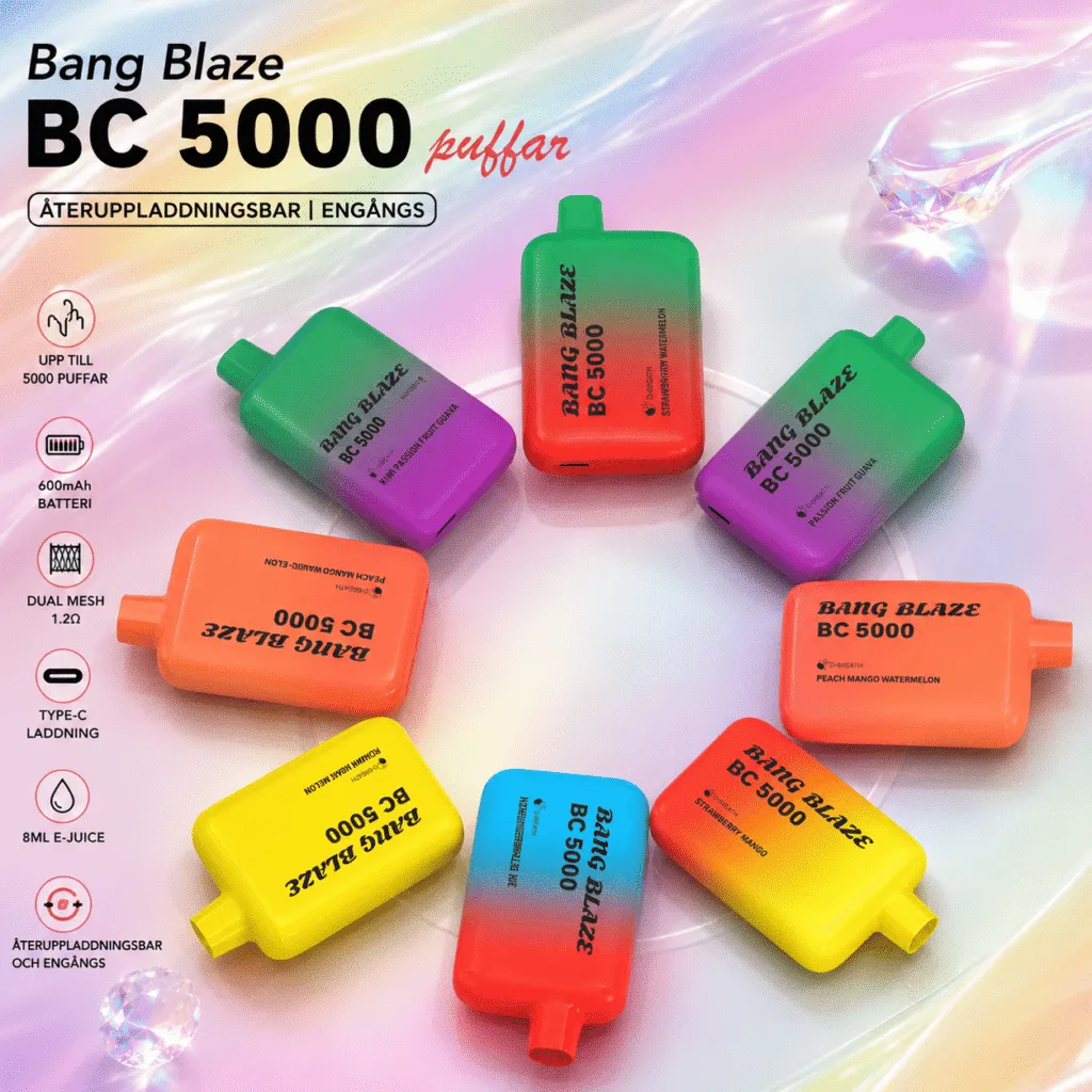 Bang Blaze BC 5000 - jednokratni vape s do 5000 povlacenja